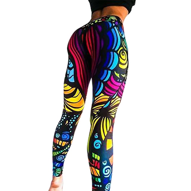 Women Unique Fitness Workout Running Yoga Leggings - CTHOPER