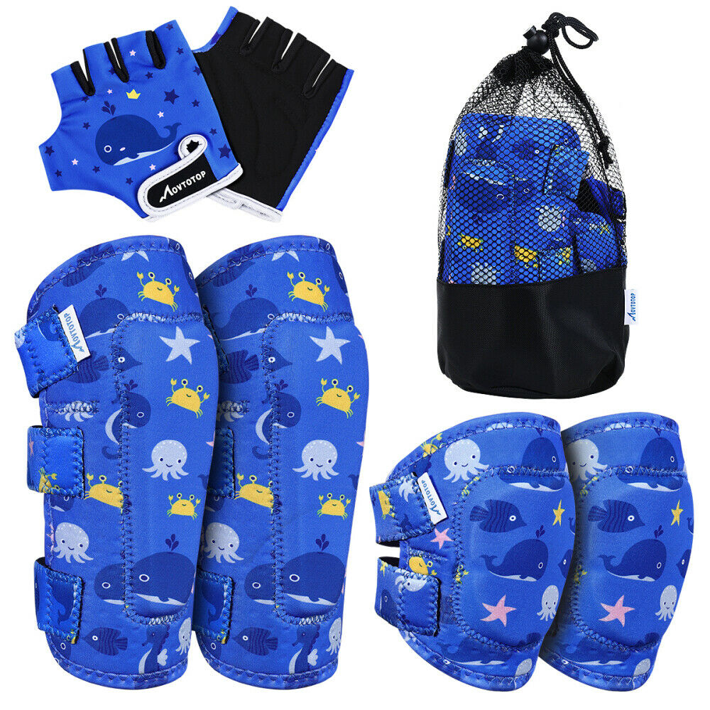 6pcs/set Protective Gear Kids Sports Bike Bicycle Elbow and Knee Pad Set