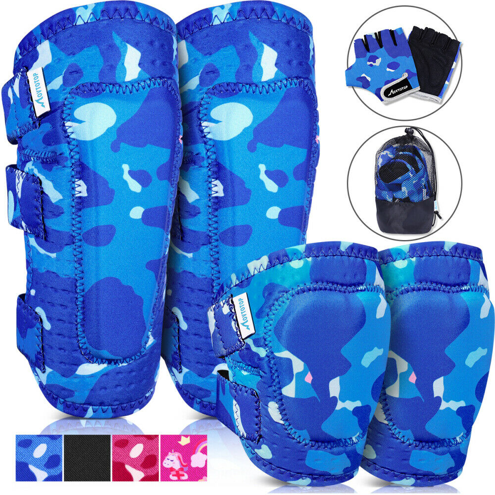 6pcs/set Protective Gear Kids Sports Bike Bicycle Elbow and Knee Pad Set