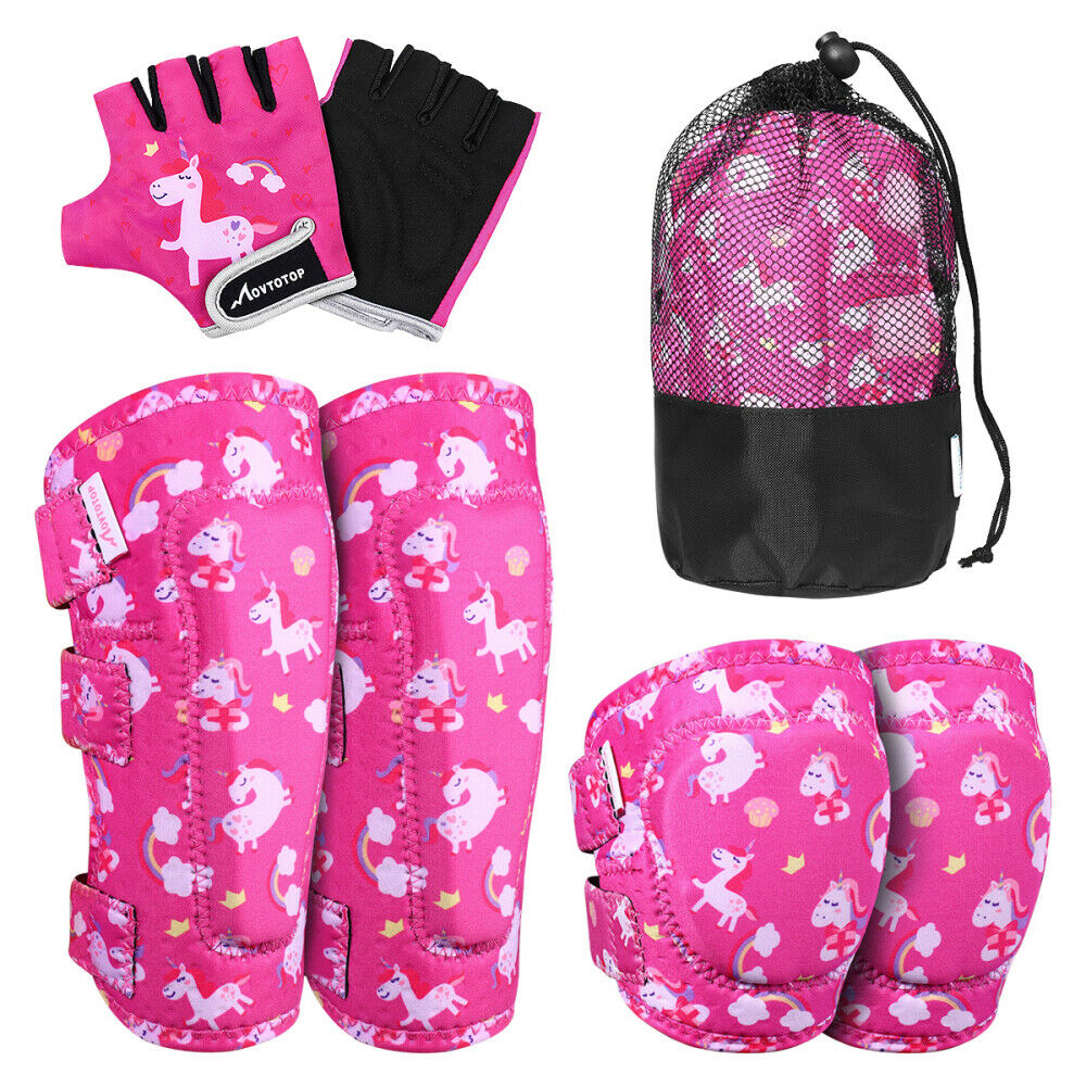 6pcs/set Protective Gear Kids Sports Bike Bicycle Elbow and Knee Pad Set