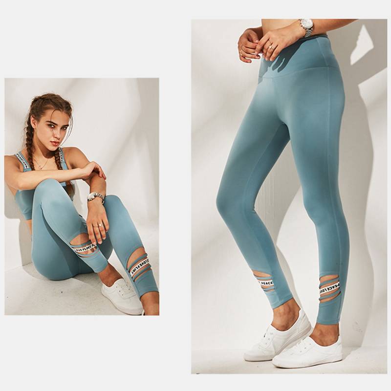 Women's High Waist Running Sports Leggings - CTHOPER