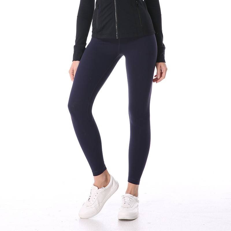 Women's 7/8 High-Waisted Solid Yoga Leggings - CTHOPER