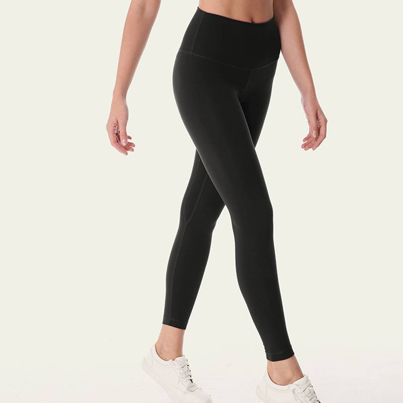 Women's 7/8 High-Waisted Solid Yoga Leggings - CTHOPER