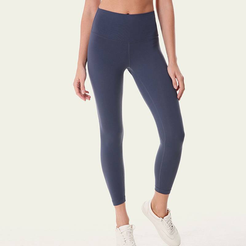 Women's 7/8 High-Waisted Solid Yoga Leggings - CTHOPER