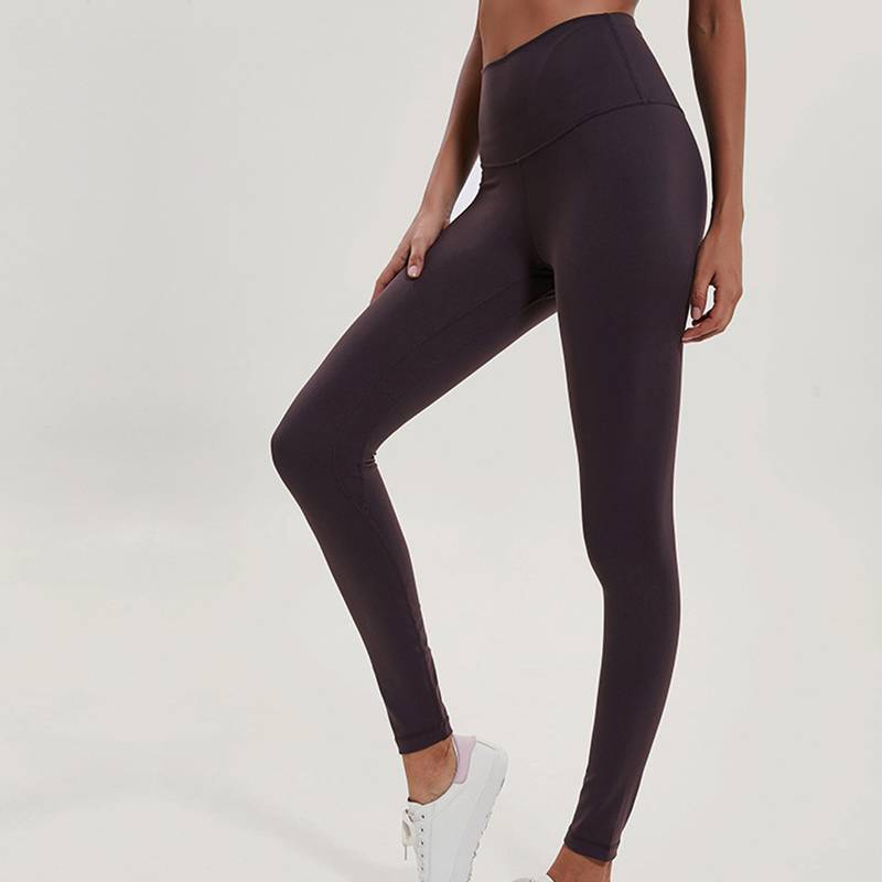 Women's 7/8 High-Waisted Solid Yoga Leggings - CTHOPER