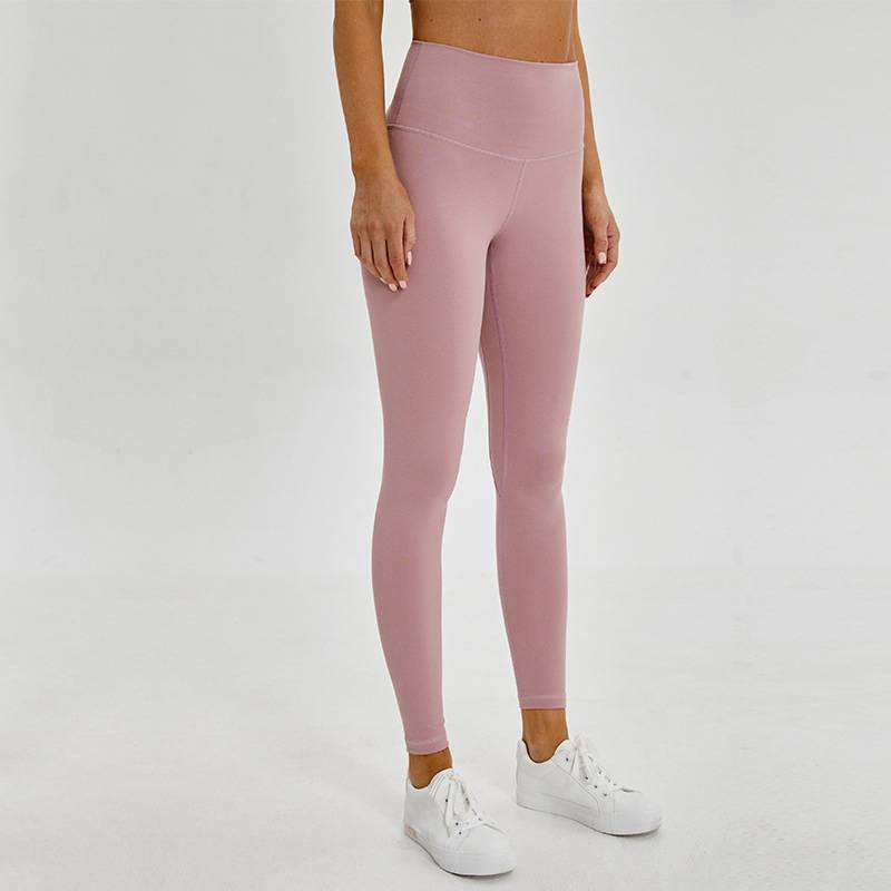 Women's 7/8 High-Waisted Solid Yoga Leggings - CTHOPER