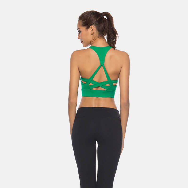 Women's Cross Back Sports Bra - CTHOPER