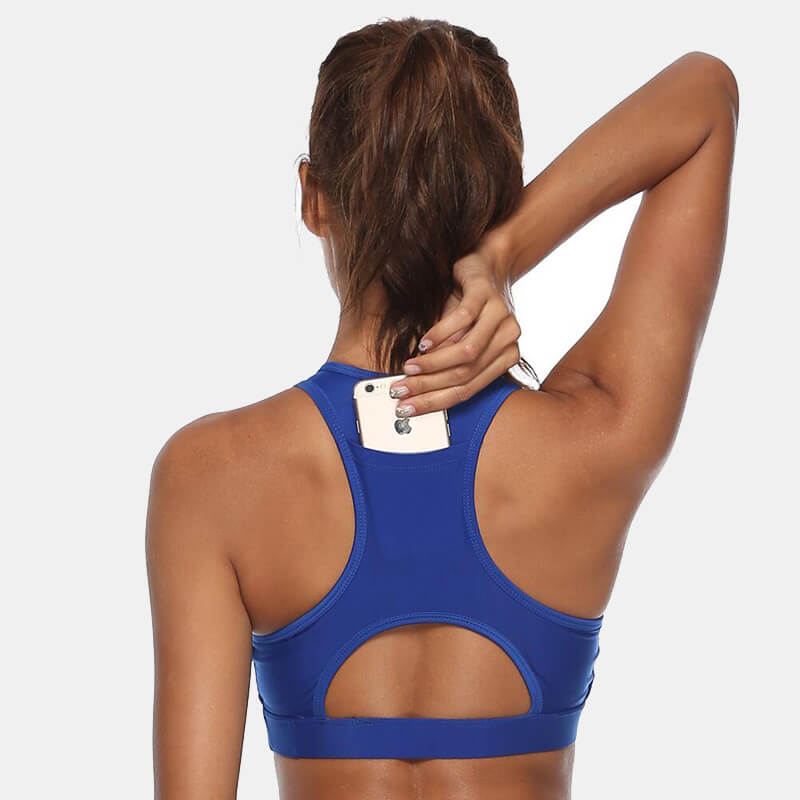 Women's Back Pocket Sports Bra - CTHOPER