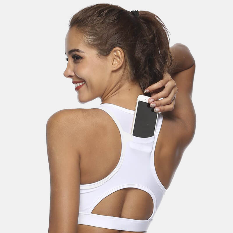 Women's Back Pocket Sports Bra - CTHOPER