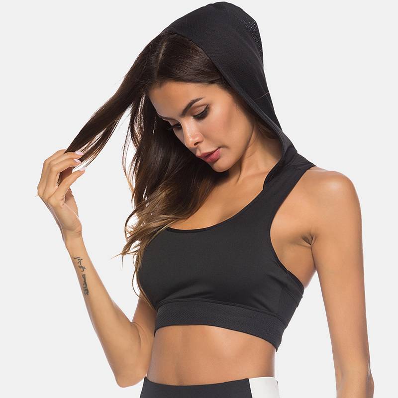 Women's Hooded Sports Bra - CTHOPER