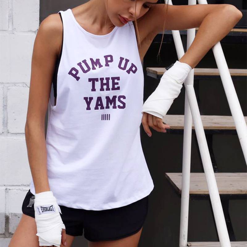 Women's Running Open Back  Backless Tank Tops - CTHOPER